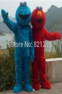 Ganzes für beide Sesame Street Elmo Cookie Monster Maskottchen Kostüm für Erwachsene Cartoon Kostüm 8670216