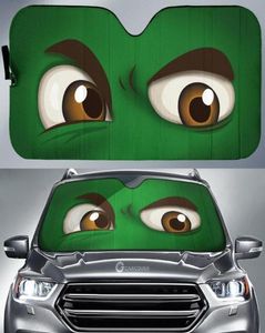 Bil solskade roliga 3d gröna ögon tryck inre skyddsvar