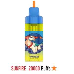 Sunfire Puff 20000 Puffs Dtl Big Fog Disposable Vape Puff 15K 20K Vape 0mg 20mg Sagittarius Disposable E Cigarette with Refillable Pod Wholesale Vape Hookah