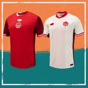 24/25 Canada Soccer Jerseys 2024 Home DAVIES CAVALLINI HOILETT HUTCHINSON Maillots De Foot shirt Short sleeve LARIN HENNEDY BUCHANAN DAVID football uniform