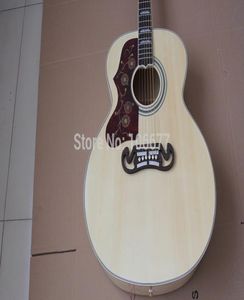 Left Handed Spruce Top Fishman Pickup J200 NA Acoustic Electric Guitar with Hard Case Golden Hardware9265936