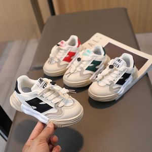 2024 Barn löpskor Autumn New Children Sports Shoes Girls Baby Leather Casual Shoes Soft Sules Non-Slip Baby Sports 68