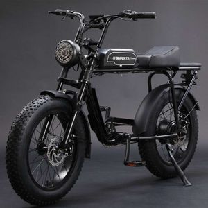 Super73同じ20インチスピードファットタイヤスノービーチバイクリチウムバッテリー可変電気自転車