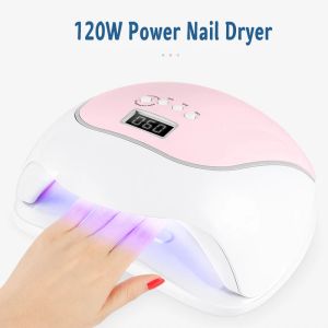 Dryers 120w Nail Uv Lamp Portable Nail Dryer Led Gel Polish for Gel Polish Quick Drying Nail Dryer Nail Accessories