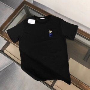 Kvinnor T -shirt designer t shirt män kvinnor modebrev broderi grafisk tee lös rund nacke pullover bomull kort ärm tee toppar