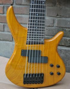 Custom made 7 string one piece body Bass and rosewood Fingerboard 24 FretsBlack Hardware China Electric Guitar Bass6886055