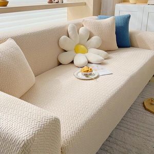 Chair Covers 1/2/3/4 Seat Sofa Cover Thick Elastic Jacquard Fabric Couch Sectional L Shape Slipcover Corner Case For Living Room