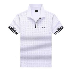 Bosses Polo Shirt Herren Polos T-Shirts Designer Casual Business Golf T-Shirt Pure Cotton Short Sleeves T-Shirt USA High Street Modemarke Sommer Top Kleidung M8HY