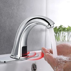 Bathroom Sink Faucets Basin Faucet & Cold Contactless Automatic Sensing Brass Valve Control Box