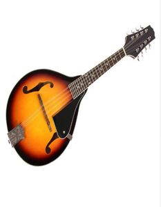 Sunburst 8string Baswood Mandolin Instrument muzyczny ze stalową stalową sznur mandolinowy instrument regulowany most 4672336