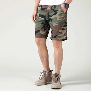 Mäns shorts sommar Nya herrkamouflage utomhusvaror shorts high-end hållbar avslappnad lös halvlängd byxor J240407