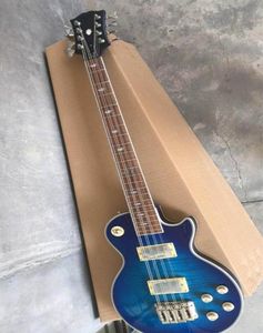 Custom Whate Guitar 8 String Electric Bass Top Caffice Blue 1811027501979