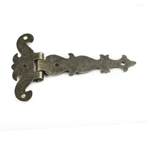 Kitchen Storage 2pcs Retro Bronze Zinc Alloy BuHinges Antique Wooden Box Decorative Hinge Home Hardware Door Cabinet