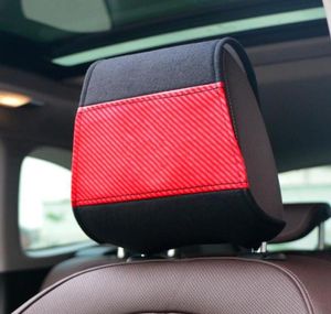 Сиденья подушки автомобиля 2pcs Car Emelcodery Logo Headrest Cover Emblems Protector7587501