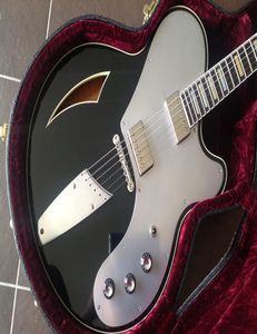 Belraire Joshhomme Queens of the Stone Agebel Aire Black Electric Guitar Semi Hollow Body 335 Grover Tuners Imperial Aluminium Pickg7568795