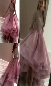 Arabic Prom veste nuove tariffe miriam sexy sexy rosso musulmano paillettes a maniche lunghe abiti da celebrità abito da donna 8093582