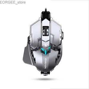 Fareler mekanik oyun fare ergonomik arkadan aydınlatmalı RGB metal fareler 12800 dpi Dizüstü bilgisayar için optik USB kablolu bilgisayar faresi oyuncusu MAUE Y240408