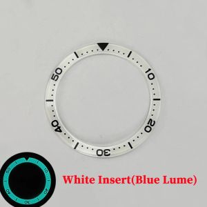 Zestawy 40,35 mm Pełne świetliste szklane szklane zegarek Bezel Insert C3 BGW9 LUME odpowiednie dla SBDC053 Watch Case Partie