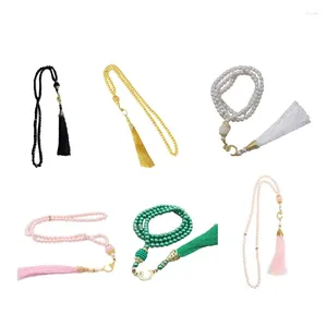 Braccialetti di fascino 6mm 99 perle di vetro Naperone turco turco rosario musulmano perline di preghiera islamica Bracciale per le donne accessori per gioielli regalo 4xbf