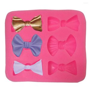 Baking Moulds 3 Style DIY Cute Bows 3D Silicone Mold Chocolate Sugarcraft Gumpate Fondant Cake Decoration Tool