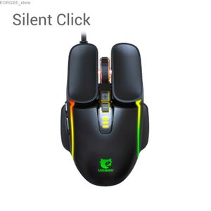 Mice Gaming Mouse with RGB Backlit Wired Mouse Gamer up to 8000DPI Handheld Mice 7 Programmable Buttons Computer Mouse for Laptop PC Y240407