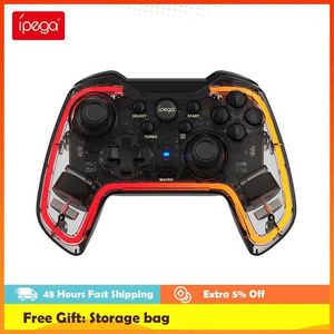 Game Controllers Joysticks Ipega PG-9238 Upgraded Game Controller for Switch Pro RGB Dazzling Game Board for Android iOS MFI Gaming Phone Controller New Q240407