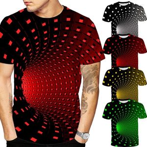 メンズTシャツESTメンズファッション3Dプリントめまい催眠ユニシクス面白いTシャツs-7xlメンズ衣類harajukuグラフィック