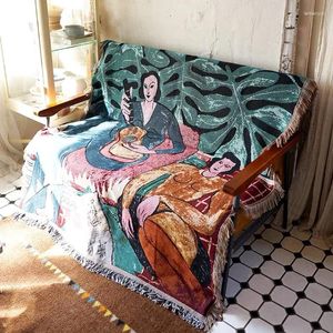 Chair Covers Guitar Girl Modern Simple Sofa Scarf Cover Blanket Couch Funda Lazy Boy Recliner