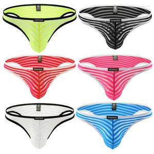 Underbyxor 6st /mycket sexiga mini trosor män andas underkläder man trosor gay kort bikini droppe