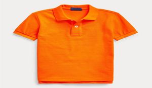 Dzieci bawełniane solidne koszule polo Summer Children039S Lapel krótkie topy Homme Boy Girl Baby Wysokiej jakości sportowy sport Clo4399647