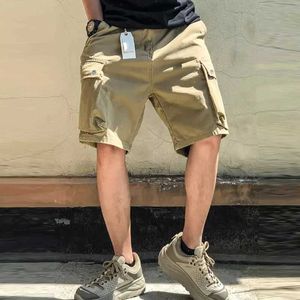 Men's Shorts Street clothing fashion products shorts mens 2024 spring/summer new casual LTI pocket design mens retro loose shortsC240402