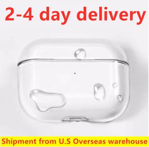 لـ AirPods Pro 2 Pods 3 سماعات أذن Airpod ApoD Bluetooth Accessories Solid Silicone Cover Cover Cover Apple Wireless Charging Box Rockproof