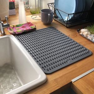 Large Silicone Table Placemat Premium Heat Resistant Drying Mat Tableware Dishwasher Dish Cup Cushion Pad Dinnerware Table Mat