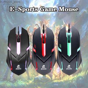 Мыши с новой подсветкой Wired Gaming Mouse 1000DPI Оптическая мышь RGB Цвет Электрическая гоночная машина Эргономично разработанная PC USB Mouse Y240407