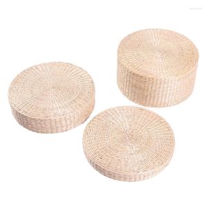 Pillow Lightweight Table Mat Heat Resistant Insulation Coffee Drink Tea Cup Trending Non-slip Round Unique Corn Fur Woven