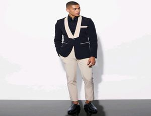 Tuxedos de casamento para homens magro de jantar formal fatos de jantar custome homem 2 peças calças de jaqueta8383298