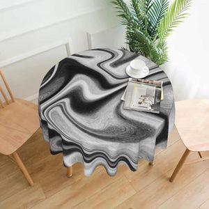 Masa kumaş mermer masa örtüsü yuvarlak 60 inç yıkanabilir, modern ev partileri tatil akşam yemeği partisi yemeklerini kapsar