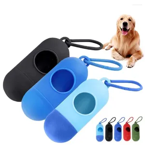 Dog Apparel Puppy For Walking Travel Cat Litter Bag Trash Sack Case Carrier Pet Waste Holder Garbage Storag Box Poop Bags Dispenser