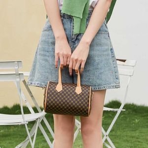 Evening Boston Bags Color Blocking Printed Handbag Women's Bag Mobile Phone Single Shoulder Crossbody Pillow