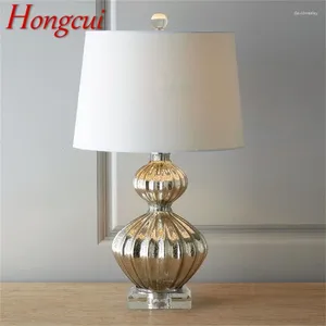 Bordslampor Hongcui Dimmer Contemporary Lamp Creative Luxury Desk Lysning LED för hembedettdekoration