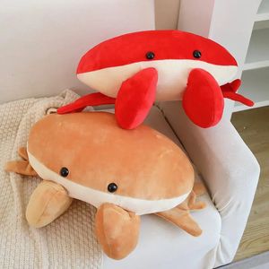 50 -cm Symulacja chleb krab Pluszowa zabawka poduszka śliczne pluszowe zwierzęta morze ocean pluoshies Anime Soft Kids Toys Prezent 240407