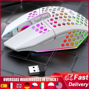 Ratos mouse de jogos sem fio 3 engrenagens x801 8-botton 1600 dpi RGB ajustável RGB Computador mouse y240407