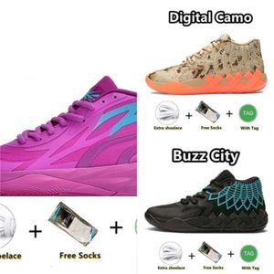 4s lamelo esportes de sapatos de alta qualidade lamelo mb01 tênis de basquete masculino rick e ridge ridge Red Queen City, não daqui em OVNIO BUZZ CITY BLAT BLAST Mens treinadores