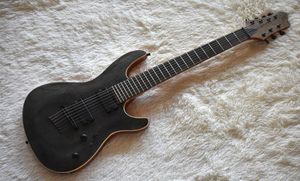 Fábrica personalizada transparente preto 7 strings guitar