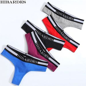 5 PCS Womens Sexy Lingerie Panties 93% Algodão 7% Spandex Bandrages Underwear G String Women Women Tamanho da calcinha SXL 240407