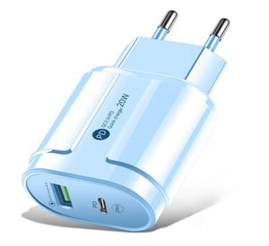 Cell phone charger USB PD dualport 20W fast charging head AC dualport highpower highquality adapter6632808