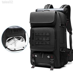 Multifunktionsbeutel Herren Reisen Rucksack wasserdicht 17 Zoll Business-Laptop mit unabhängiger Schuhbeutel USB-Ladung 50L Outdoor Wanderung YQ240407