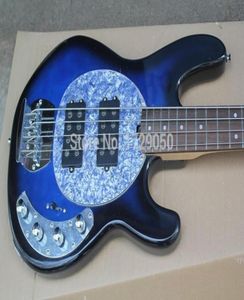 China Factory Custom Top Quality New Vintage Blue 4 Strings with 9V Battery Active Pickup Electric Bass Guitar 51ZXC5015996