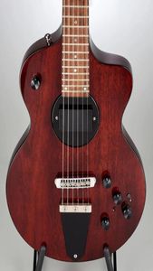 Modelo personalizado 1clb Lindsey Buckingham Borgonha Brown Semi Hollow Guitar Black Body Blody Binding 5 peças Maple laminado Neck8296960