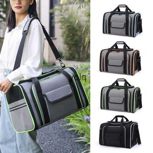 Cat Carriers Crates Houses bag outdoor portable pet expandable foldable handbag large space for supplies H240407